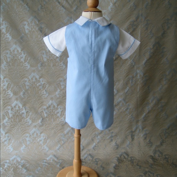 Spring, Summer,  Easter Smocked 2 Outfits! Boys - Picture 4 of 6